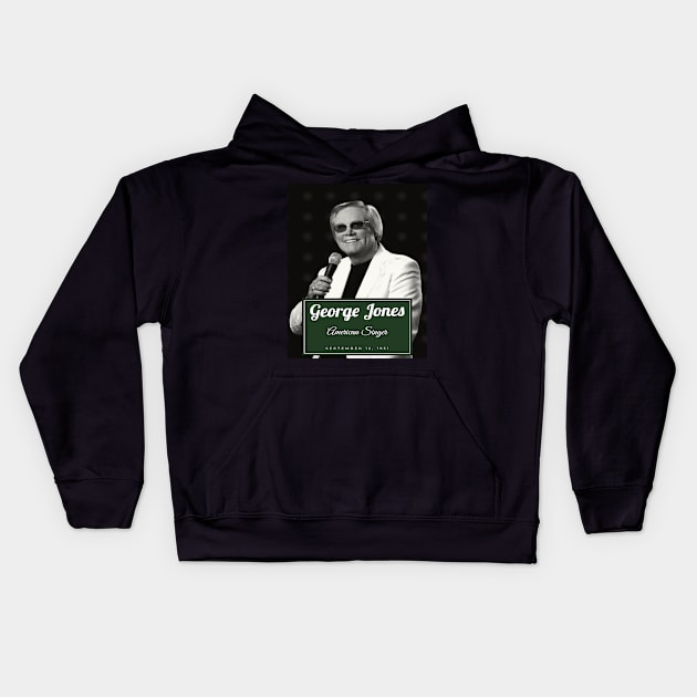 George Jones Kids Hoodie by chelinbroga